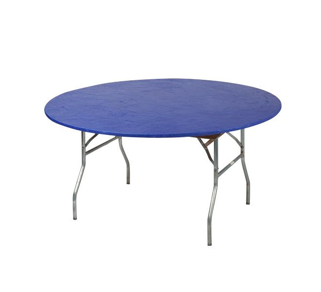 60" Round Fitted Plastic Table Covers