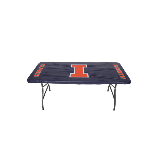 Collegiate Kwik-Covers Rectangle Plastic Table Cover (University of Illinois)