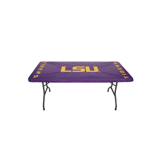 Collegiate Kwik-Covers Rectangle Plastic Table Cover (Louisiana State University)