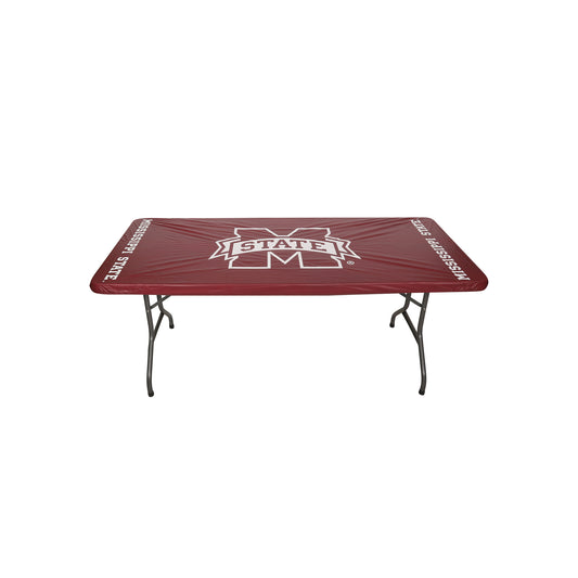 Collegiate Kwik-Covers Rectangle Plastic Table Cover (Mississippi State University)