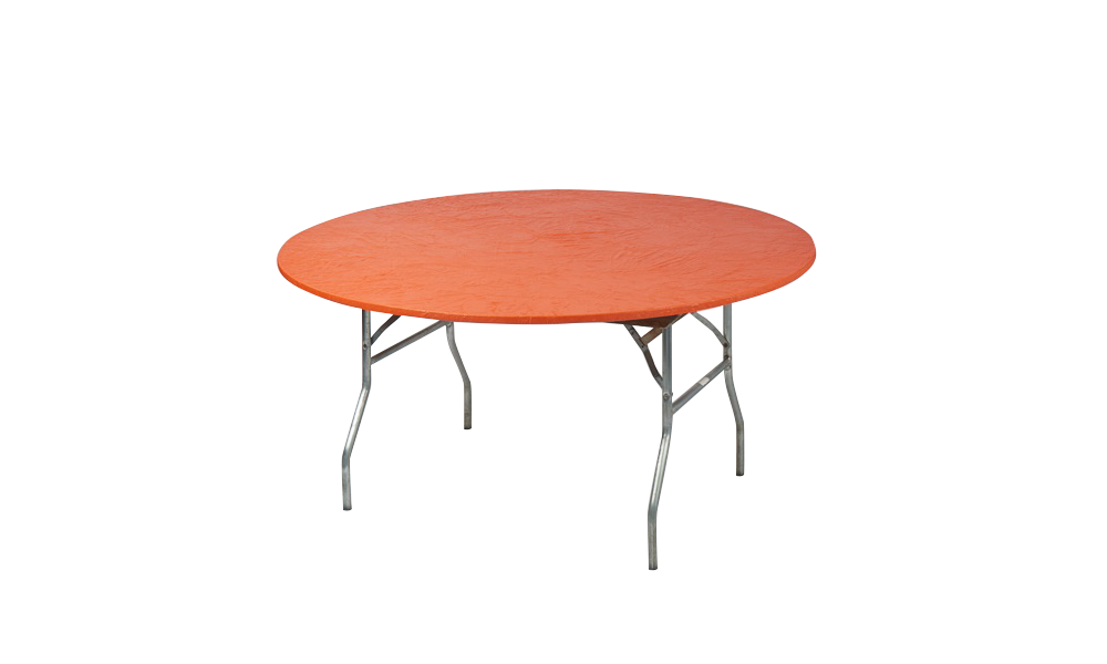 48" Round Fitted Plastic Table Covers