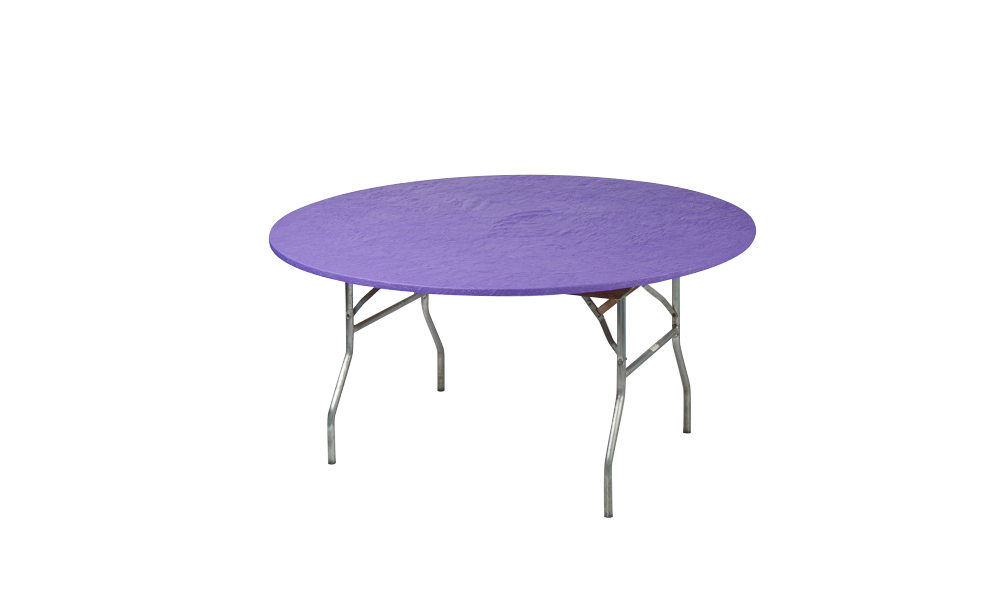 60" Round Fitted Plastic Table Covers