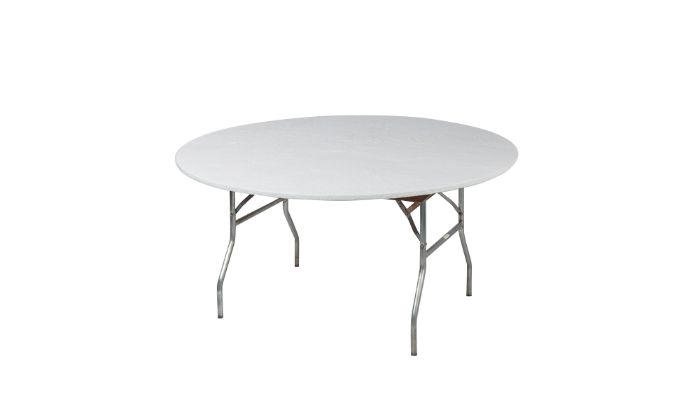 72" Round Fitted Plastic Table Covers